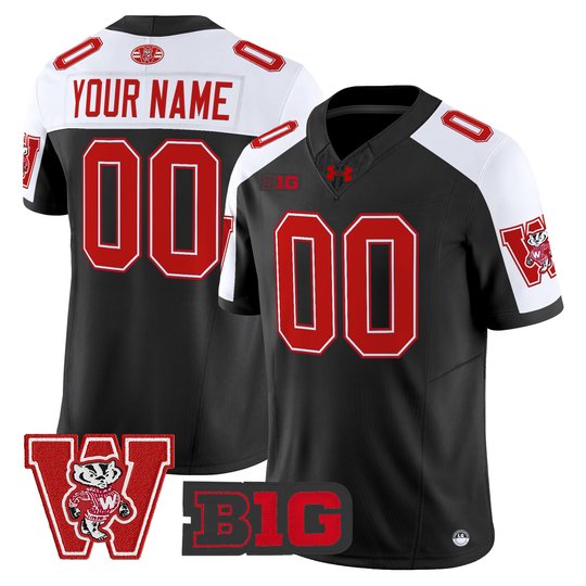 Wisconsin Badgers Throwback Vapor Limited Custom Jersey - All Stitched