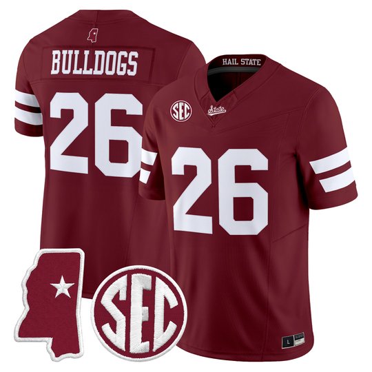 Men's Mississippi State Bulldogs 2026 Vapor Limited Jersey - All Stitched