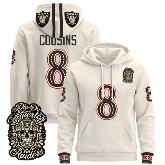 Men's Las Vegas Raiders Día de los Muertos Premium Pullover Hoodie - All Stitched