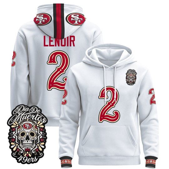 Men's San Francisco 49ers Día de los Muertos Premium Pullover Hoodie - All Stitched