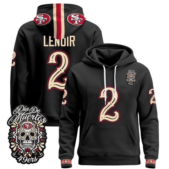 Men's San Francisco 49ers Día de los Muertos Premium Pullover Hoodie - All Stitched