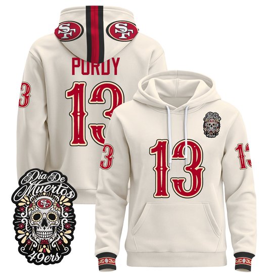 Men's San Francisco 49ers Día de los Muertos Premium Pullover Hoodie - All Stitched
