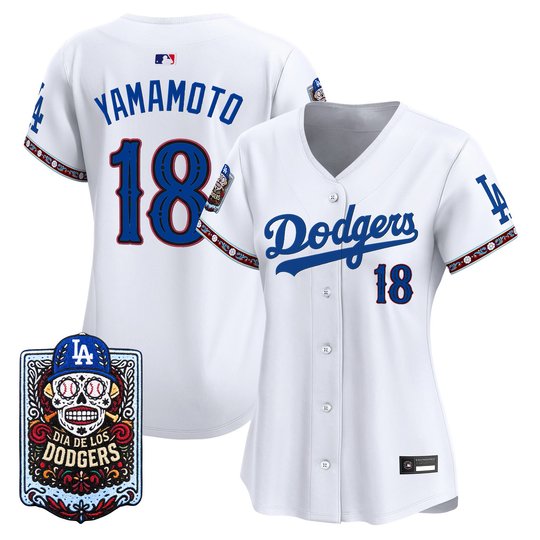Women's Los Angeles Dodgers Día de los Muertos Vapor Premier Limited Jersey - Stitched