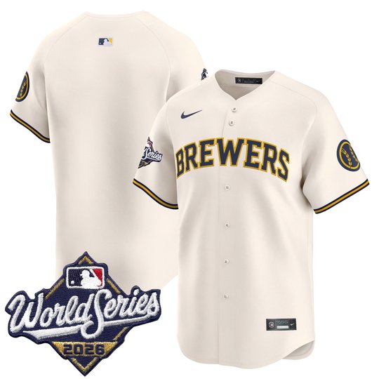 Men's Milwaukee Brewers 2026 World Series Vapor Premier Limited Jersey - All Stitched