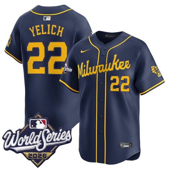 Men's Milwaukee Brewers 2026 World Series Vapor Premier Limited Jersey - All Stitched