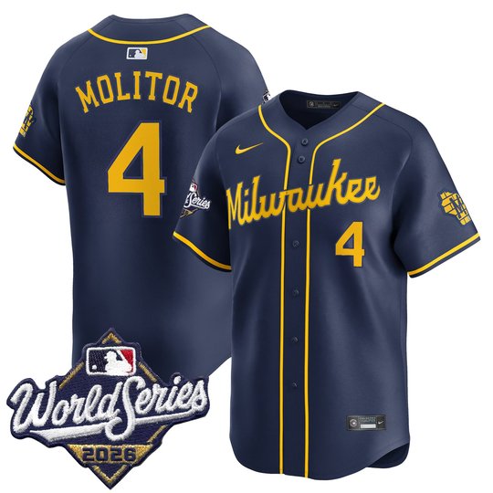 Men's Milwaukee Brewers 2026 World Series Vapor Premier Limited Jersey - All Stitched