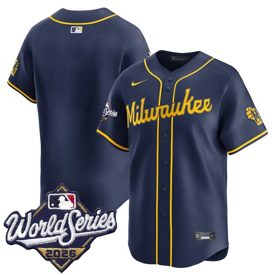 Men's Milwaukee Brewers 2026 World Series Vapor Premier Limited Jersey - All Stitched