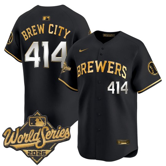 Men's Milwaukee Brewers 2026 World Series Vapor Premier Limited Jersey - All Stitched