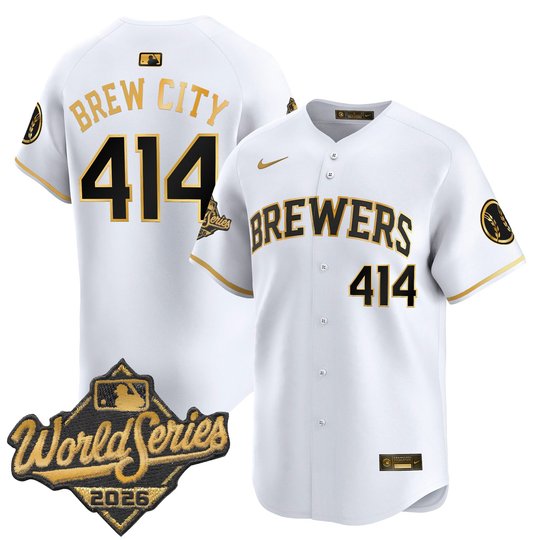 Men's Milwaukee Brewers 2026 World Series Vapor Premier Limited Jersey - All Stitched