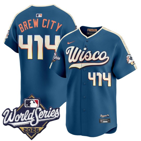 Men's Milwaukee Brewers 2026 World Series Vapor Premier Limited Jersey - All Stitched