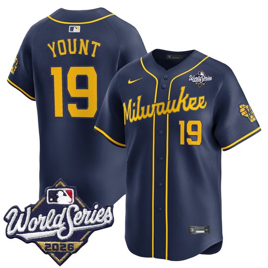 Men's Milwaukee Brewers 2026 World Series Vapor Premier Limited Jersey V2 - All Stitched