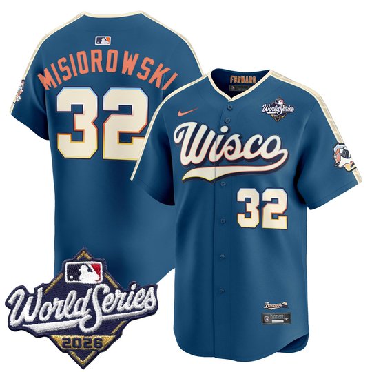 Men's Milwaukee Brewers 2026 World Series Vapor Premier Limited Jersey V2 - All Stitched