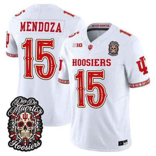 Men's Indiana Hoosiers Día de los Muertos Vapor Limited Jersey - All Stitched