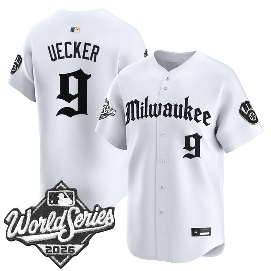 Men's Milwaukee Brewers 2026 World Series Vapor Premier Limited Jersey - Gothic Edition - All Stitched
