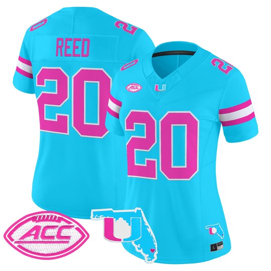 Women's Miami Hurricanes Vice City Vapor Limited Jersey - All Stitched
