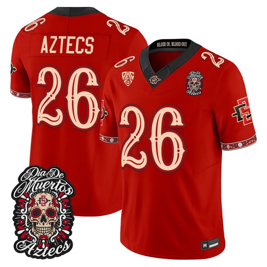Men's San Diego State Aztecs Día de los Muertos Vapor Limited Jersey - All Stitched