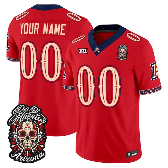 Arizona Wildcats Día de los Muertos Vapor Limited Custom Jersey - All Stitched