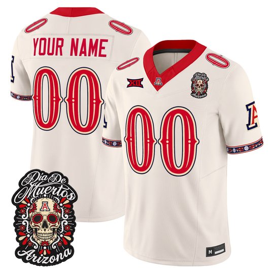Arizona Wildcats Día de los Muertos Vapor Limited Custom Jersey - All Stitched