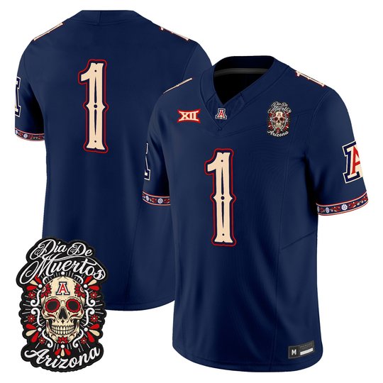 Men's Arizona Wildcats Día de los Muertos Vapor Limited Jersey - All Stitched