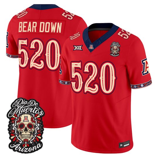 Men's Arizona Wildcats Día de los Muertos Vapor Limited Jersey - All Stitched