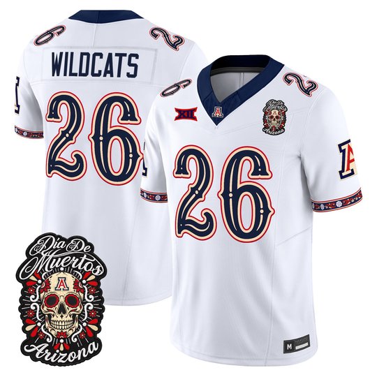 Men's Arizona Wildcats Día de los Muertos Vapor Limited Jersey - All Stitched