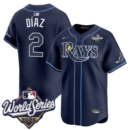 Men's Tampa Bay Rays 2026 World Series Vapor Premier Limited Jersey V2 - All Stitched