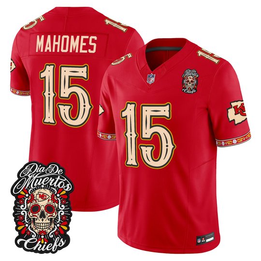 Men's Kansas City Chiefs Día de los Muertos Vapor Limited Jersey - All Stitched