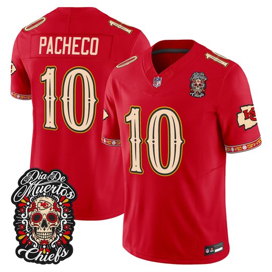 Men's Kansas City Chiefs Día de los Muertos Vapor Limited Jersey - All Stitched