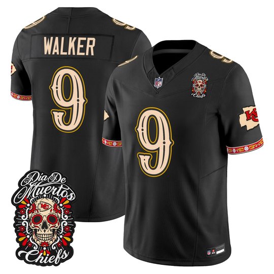 Men's Kansas City Chiefs Día de los Muertos Vapor Limited Jersey - All Stitched