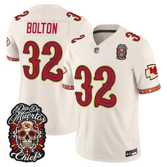 Men's Kansas City Chiefs Día de los Muertos Vapor Limited Jersey - All Stitched