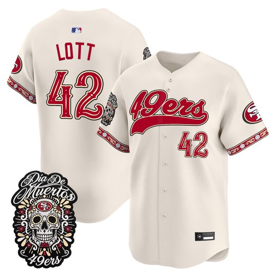 Men's San Francisco 49ers Día de los Muertos Vapor Limited Baseball Jersey - All Stitched