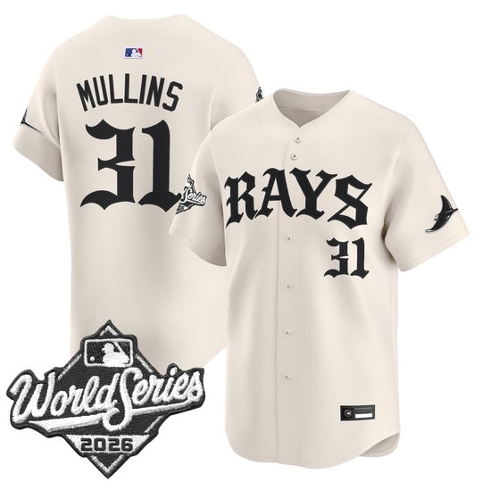 Men's Tampa Bay Rays 2026 World Series Vapor Premier Limited Jersey - Old English Edition - All Stitched