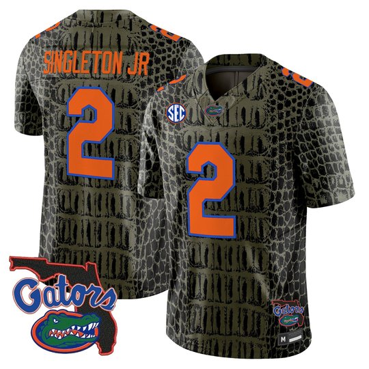 Florida Gators Olive Vapor Limited Jersey - Stitched