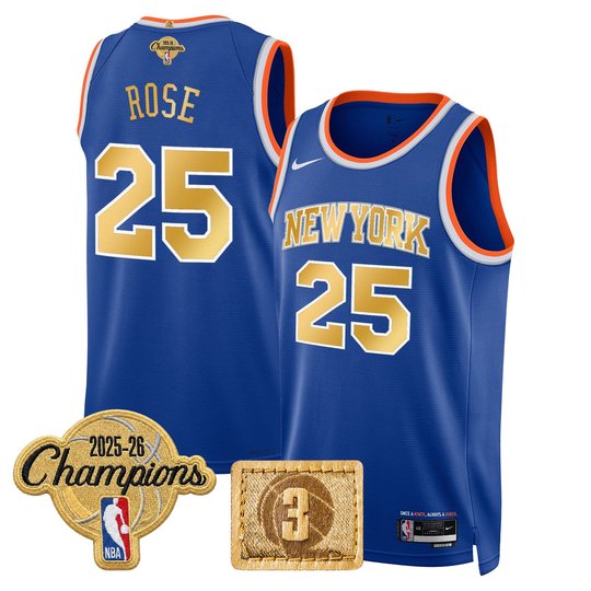 Men's New York Knicks 2026 Champions Edition Swingman Jersey - All Stitched