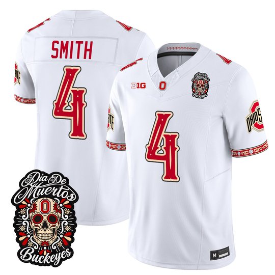 Men's Ohio State Buckeyes Día de los Muertos Vapor Limited Jersey - All Stitched