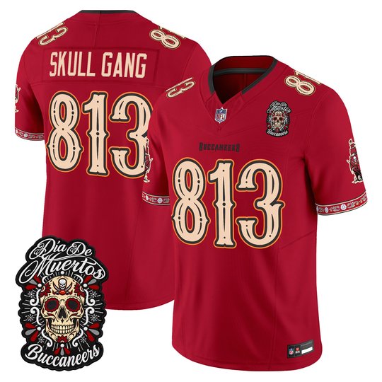 Men's Tampa Bay Buccaneers Día de los Muertos Vapor Limited Jersey - All Stitched