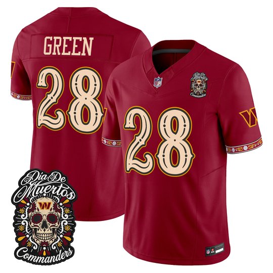 Men's Washington Commanders Día de los Muertos Vapor Limited Jersey - All Stitched