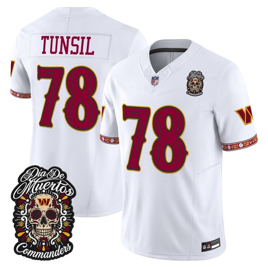 Men's Washington Commanders Día de los Muertos Vapor Limited Jersey - All Stitched