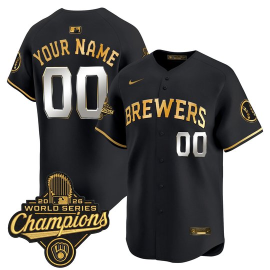 Milwaukee Brewers 2026 World Series Champions Vapor Premier Limited Custom Jersey - All Stitched