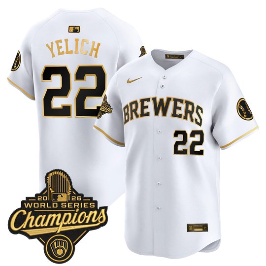 Men's Milwaukee Brewers 2026 World Series Champions Vapor Premier Limited Jersey - All Stitched