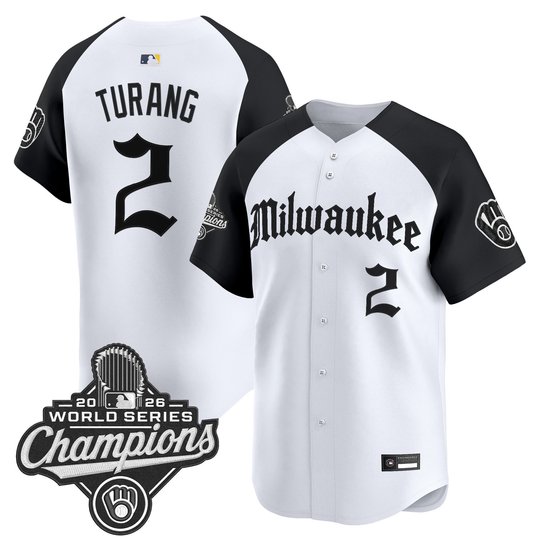 Men's Milwaukee Brewers 2026 World Series Champions Vapor Premier Limited Jersey - Gothic Edition - All Stitched