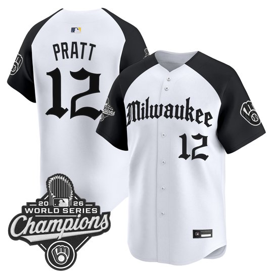 Men's Milwaukee Brewers 2026 World Series Champions Vapor Premier Limited Jersey - Gothic Edition - All Stitched