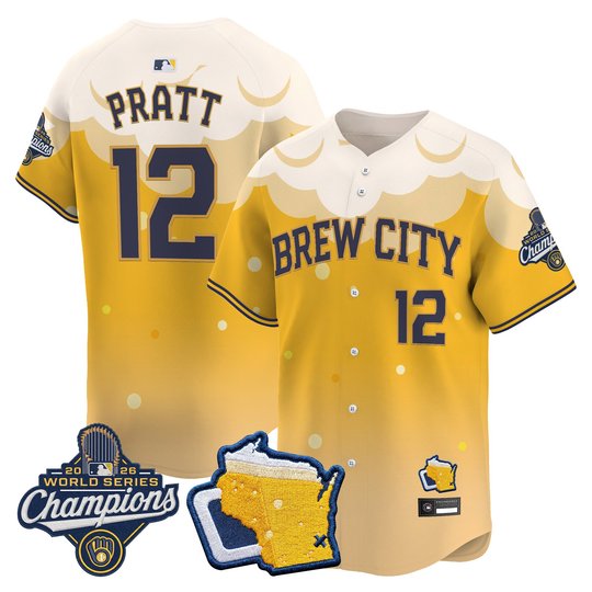 Men's Milwaukee Brewers "Brew City Edition" 2026 World Series Champions Vapor Premier Limited Jersey - Stitched