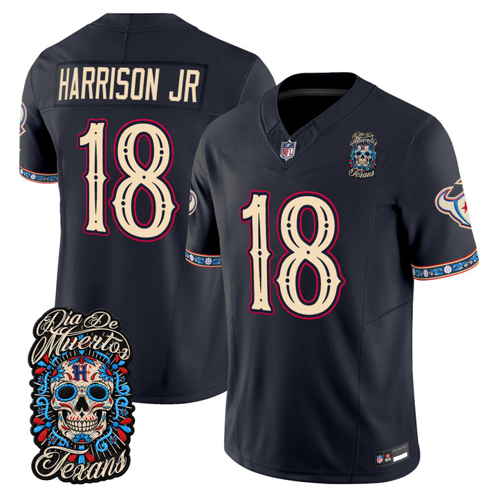 Men's Houston Texans Día de los Muertos Vapor Limited Jersey - All Stitched