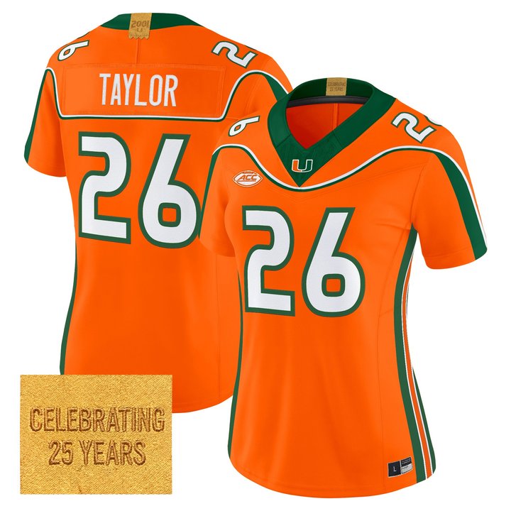 Women's Miami Hurricanes 2001 Throwback Vapor Limited Jersey - All Stitched