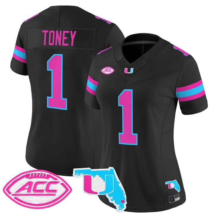 Women's Miami Hurricanes Vice City Vapor Limited Jersey - All Stitched