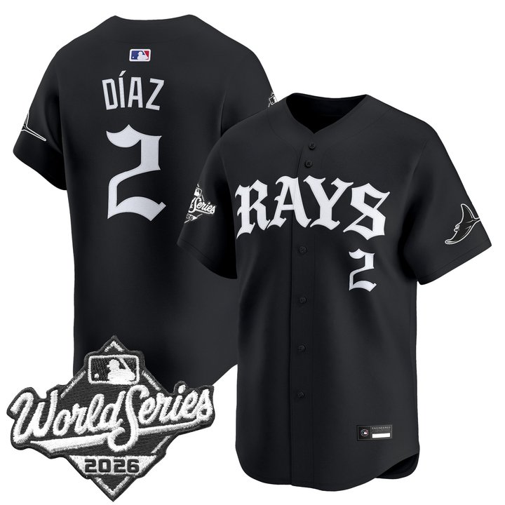 Men's Tampa Bay Rays 2026 World Series Vapor Premier Limited Jersey - Old English Edition - All Stitched