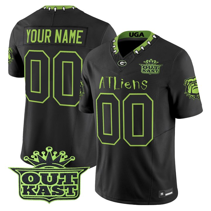 Outkast x Georgia Bulldogs Vapor Limited Custom Jersey V2 - All stitched