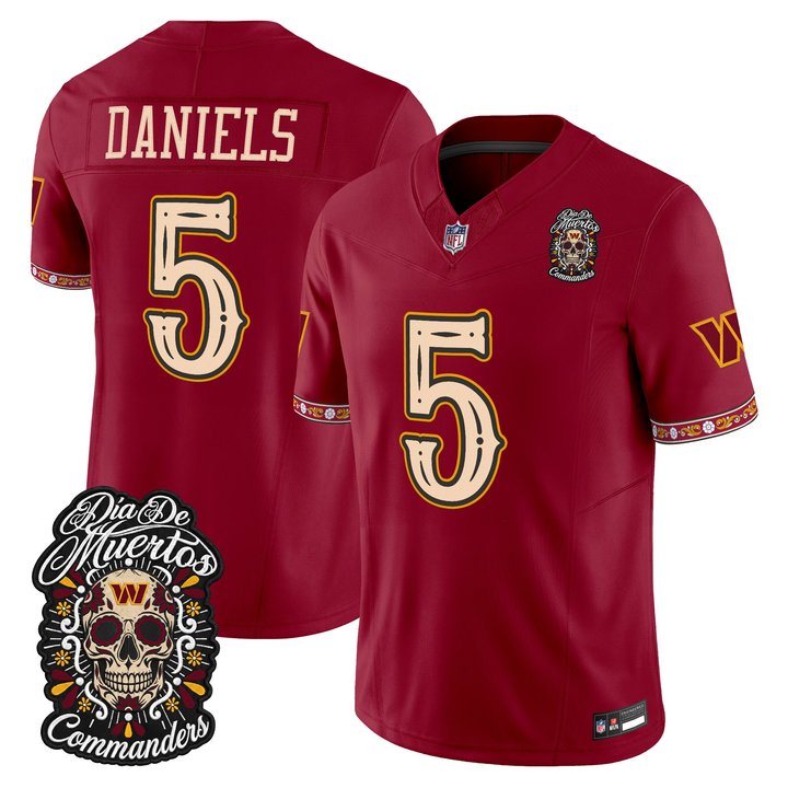 Men's Washington Commanders Día de los Muertos Vapor Limited Jersey - All Stitched