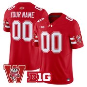 Wisconsin Badgers Throwback Vapor Limited Custom Jersey - All Stitched